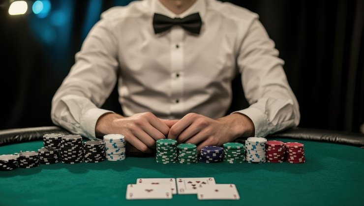 Meja roulette live dengan dealer di studio pura88